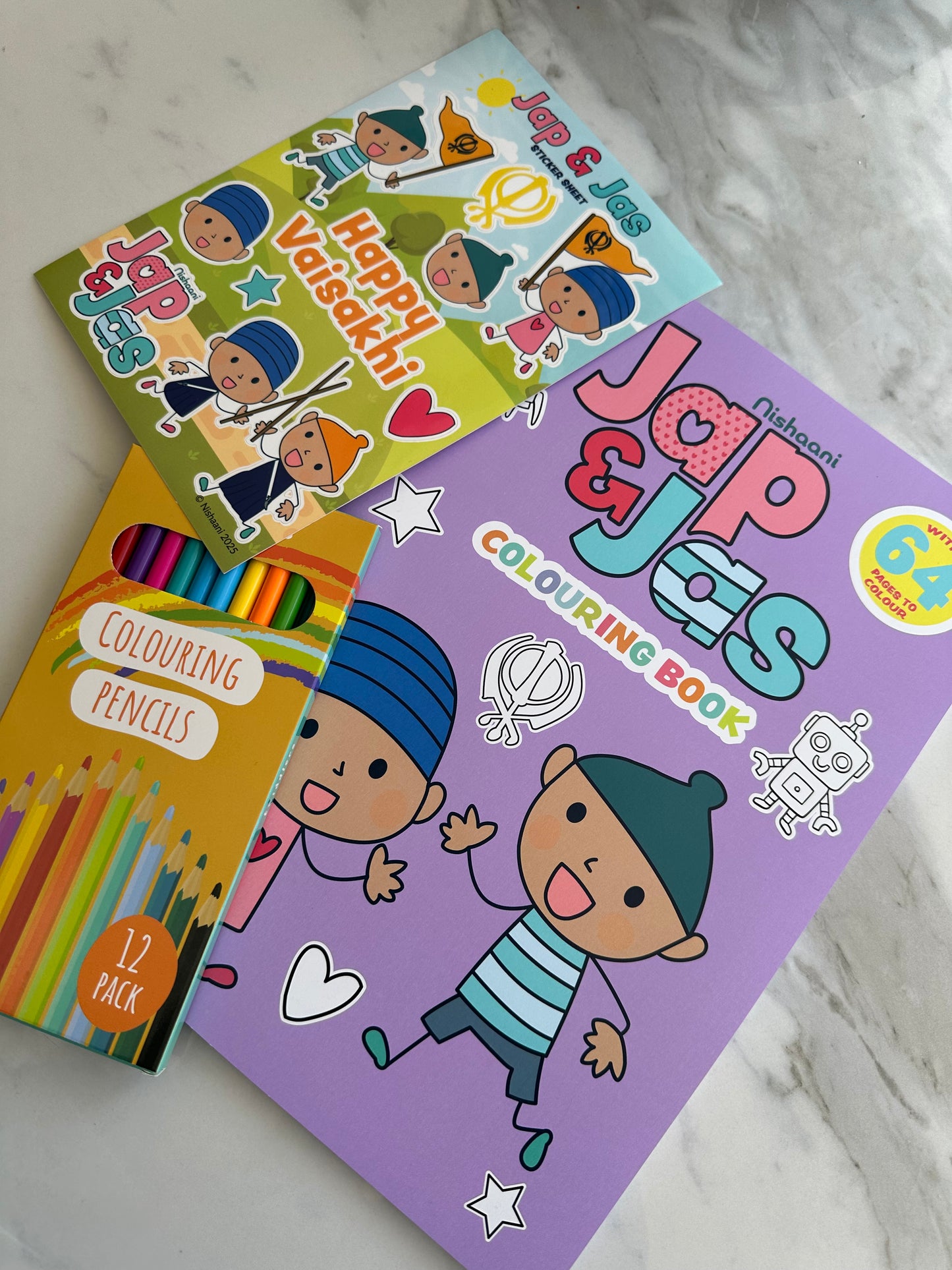 Jap & Jas Colouring Book Bundle set