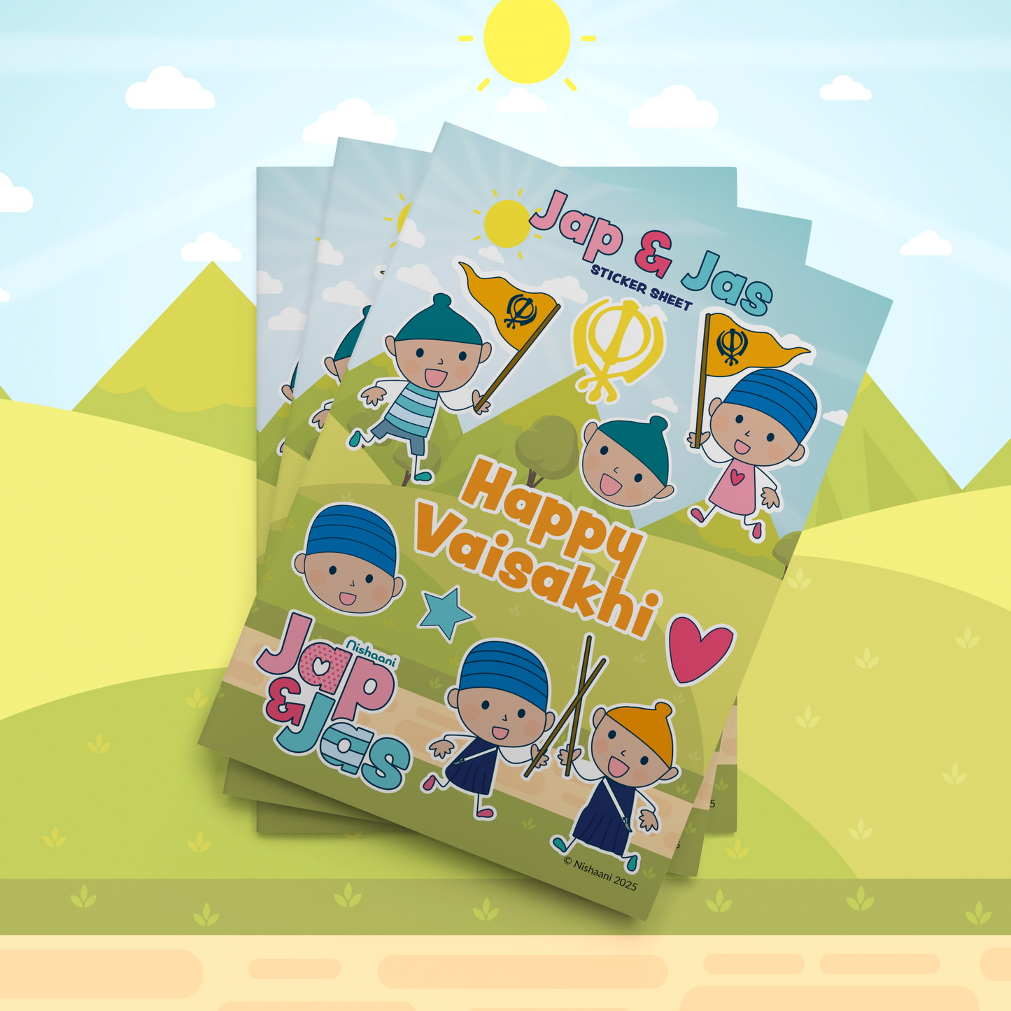 Jap & Jas Vaisakhi Sticker sheet
