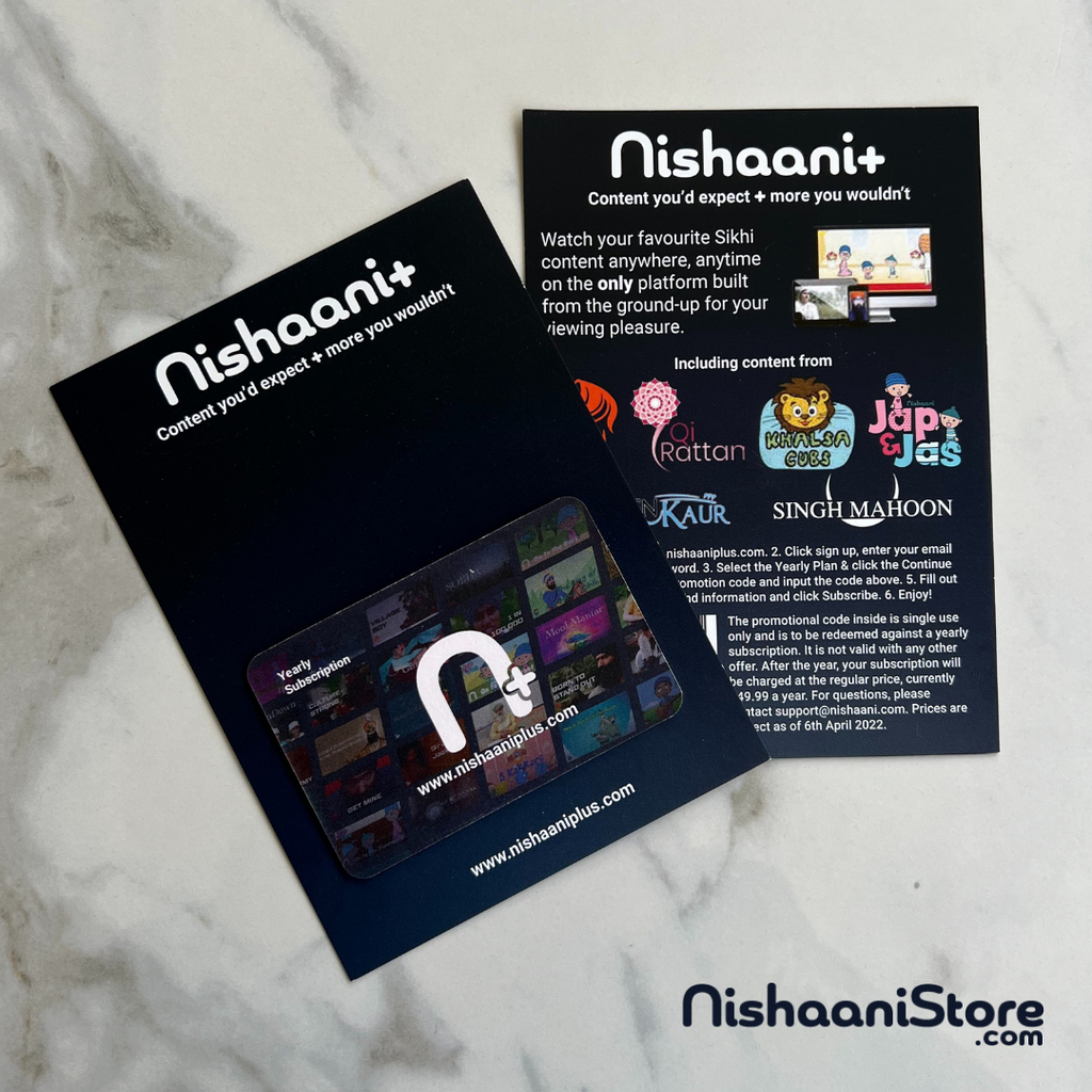 Nishaani+ Yearly Subscription Gift Card - NishaaniStore
