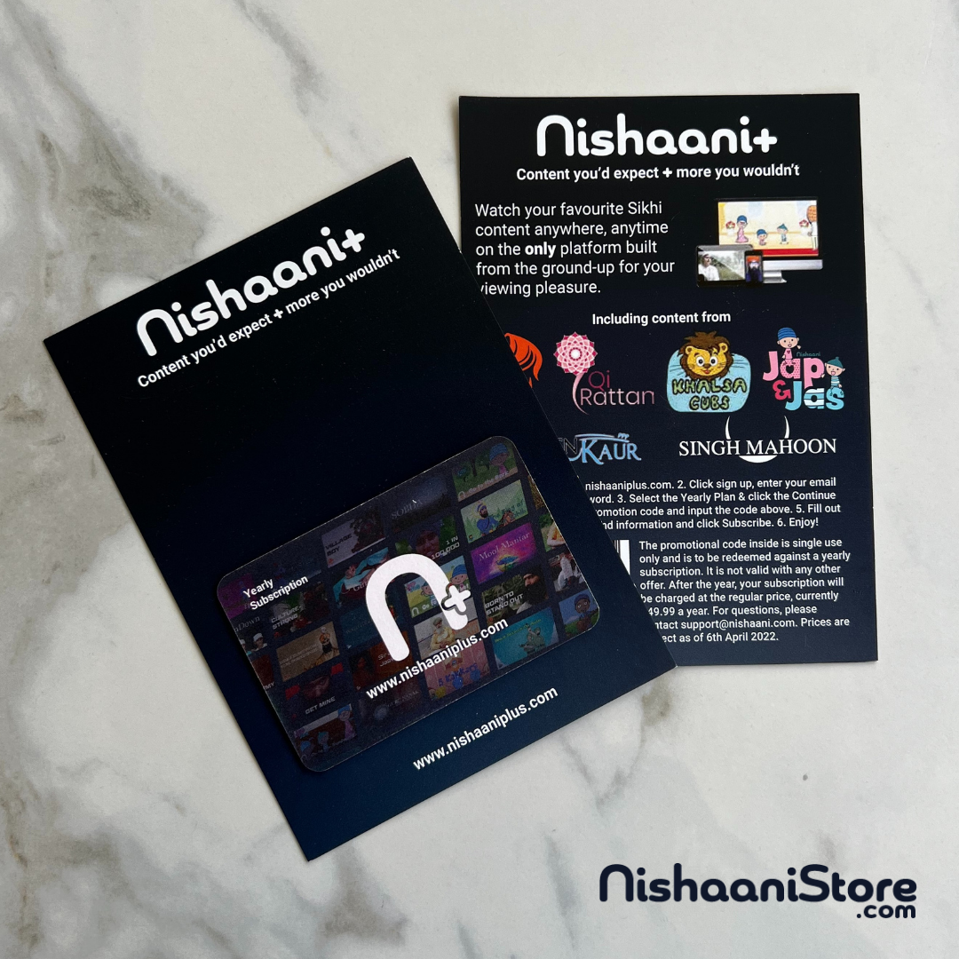 Nishaani+ Yearly Subscription Gift Card - NishaaniStore